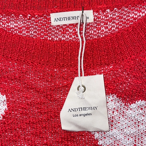 ❤️VALENTINES DAY NEW RED ALL OVER HEART DISTRESSED SWEATER - Picture 11 of 15